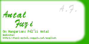 antal fuzi business card